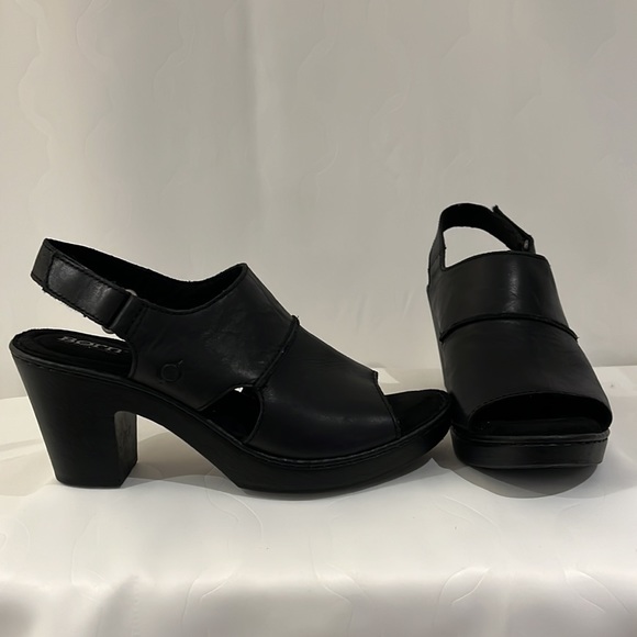 Born Shoes - Born Handcrafted Footwear Black Leather Sandel